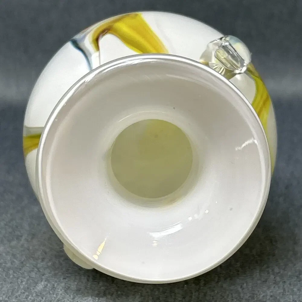 Vintage Mid Century Style Cased Glass Vase 8
